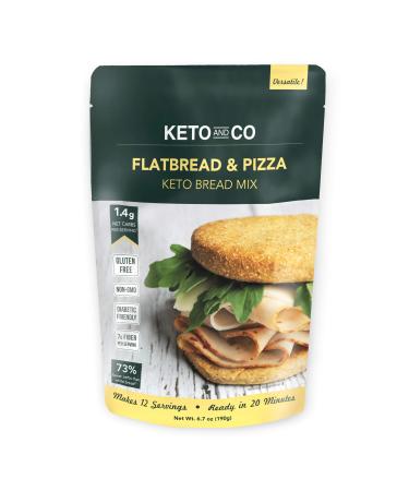 Keto and Co Keto Bread Mix Flatbread & Pizza 6.7 oz (190 g)
