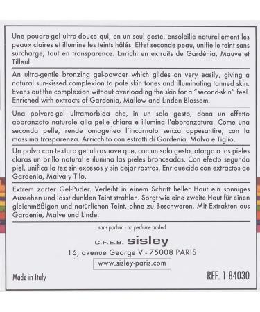 Sisley Phyto-Touche Sun Glow Bronzing Gel Powder 0.38oz - Women's Illusion D'ete - Buy Online on GoSupps.com
