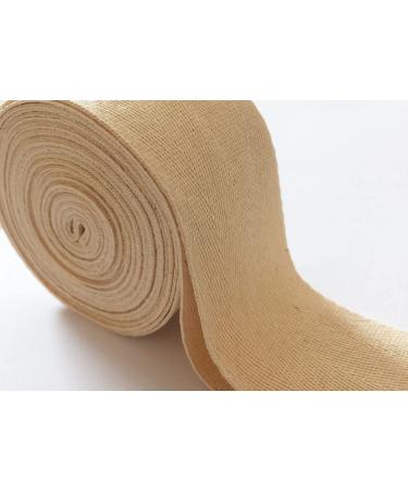 Home-Deco78 2 Inchx5 Yard Twill Tape Ribbon Cotton-Bias Herringbone Tape Webbing Strap for DIY Craft Sewing Appron Dress Handle Cloth Bag Handbag Tote-Purse Seam Binding (2 Inch Natural Cotton)