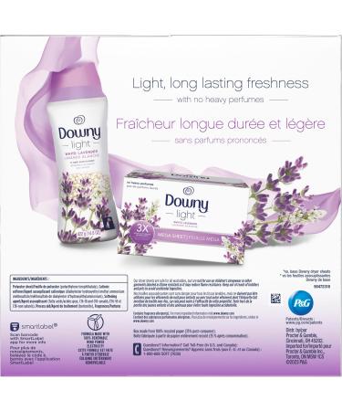 Downy Light Mega Dryer Sheets Fabric Softener Dryer Sheets White Lavender 120 Count - Buy Online on GoSupps.com
