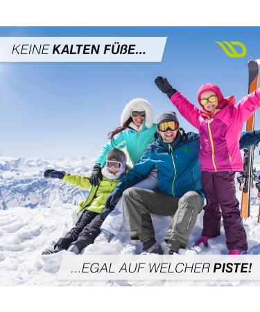 Diasports Merino Wool Ski Socks for Kids | Warm Thermo Knee Socks | Thick Winter Socks for Girls & Boys | KidStars 31-34 Turquoise - Buy Online on GoSupps.com