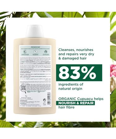 Klorane - Shampoo with Organic Cupua u Butter - Nourishing & Repairing for Very Dry Damaged Hair - 400ml - Buy Online on GoSupps.com