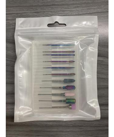 ENGERWALL 11pcs Tungsten Carbide Nail Drill Bits Set - Electric Nail File & Ceramic Acrylic Gel Kit for Home Salon Manicure Pedicure - Buy Online on GoSupps.com