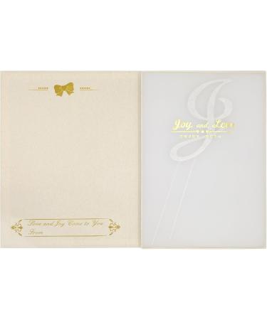 LOVENJOY Personalized Diamante Letter J Crystal Rhinestone Initial Wedding Engagement Birthday Bridal Shower Metal Cake Decoration Topper Silver (3-inch) Gift Boxed - Buy Online on GoSupps.com