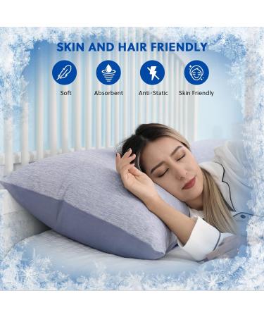 HOMFINE Cooling Pillow Cover Set - Double-Sided Cooling Pillows for Side Sleepers - ARC-Chill Fiber for Summer Comfort - Buy Online on GoSupps.com