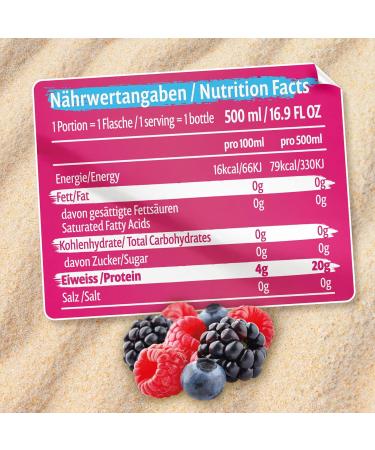 All Stars Clear Whey Isolate - Fruity Sugar-Free Protein Drink | 12 x 500ml Mixed Berry - Refreshing Low-Calorie Athletic Fuel - Buy Online on GoSupps.com