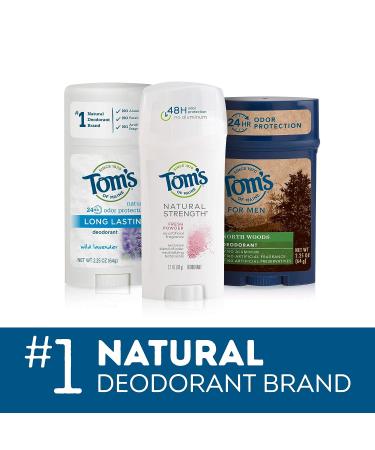 Tom's of Maine Men's Mountain Spring Deodorant 2.25 oz - Pack of 3 | Aluminum-Free Natural Formula - Buy Online on GoSupps.com