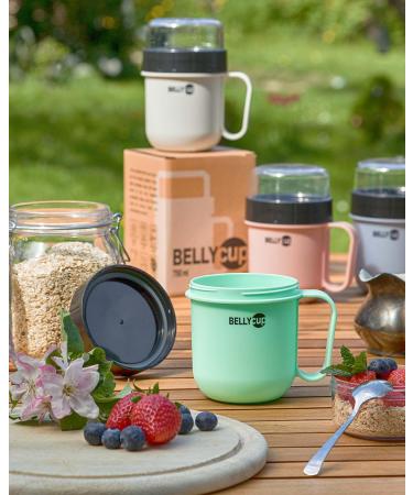 Fencchi's Austria Mueslibecher to Go - Original Bellycup in Mint Gray Pink Blue - Buy Single or Double Pack - Buy Online on GoSupps.com