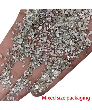 50x Nail Irregular Shaped Nails Art Shaped Nail Rhinestones Crystal Nail Gems Nails Decorations 50x Nails Art Irregular Shaped Nail Crystal Rhinestones Nails Art - Buy Online on GoSupps.com