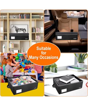 Fireproof Photo Storage Box - Holds 20 4 x 6 Cases - Collapsible & Portable Craft Keeper - Buy Online on GoSupps.com