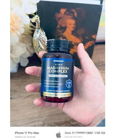 SPNHKQV Magnesium 12-in-1 Complex Supplement 700mg High Absorption Magnesium Glycinate Capsules for Women & Men Muscle Nerve & Sleep Support 120 Vegan Capsules - Buy Online on GoSupps.com