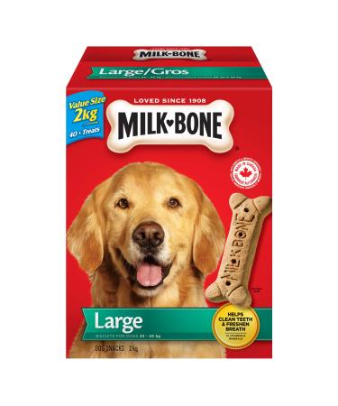 Milk-Bone Original Dog Biscuits Large Sized Dog Treats Meaty Taste 2kg Boxes (Pack of 6) Large Dog 2Kg (Pack of 6)