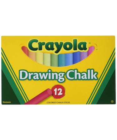 Crayola Non-Toxic Chalkboard Chalk (510403), Assorted