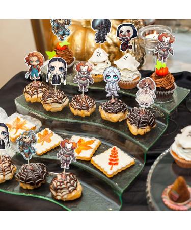 36Pcs Horror Classic Movie Cupcake Toppers Horror Movie Cupcake Food Picks Decorations for Friday the 13th Horror Movie Halloween Horror Theme Birthday Baby Shower Cake Decorations Supplies Multi - Buy Online on GoSupps.com