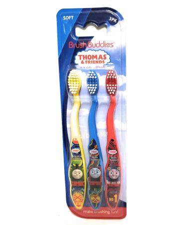 Brush Buddies Thomas & Friends Toothbrush for Kids  Toddler Toothbrushes  Children's Toothbrushes  Soft Bristle Toothbrushes for Kids  3PK - Buy Online on GoSupps.com