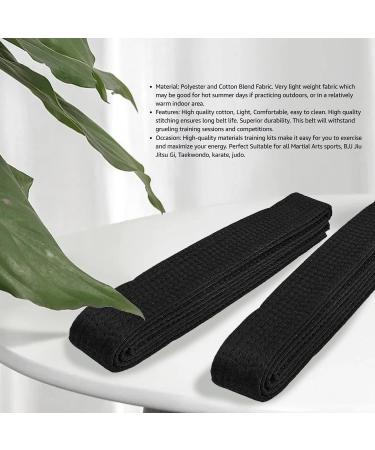 Hithop 8.6ft Soft Belt for Martial Arts - Black | Karate, Taekwondo, Judo - Buy Online on GoSupps.com