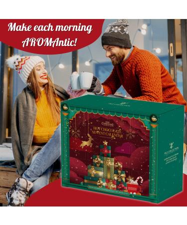 Hot Chocolate Advent Calendar 2023-24 Days Hot Chocolate Flavour Selection of Toasted Marshmallow Hazelnut Gingerbread Salted Caramel and More - Hot Chocolate Gift Set | Christmas Set - Buy Online on GoSupps.com