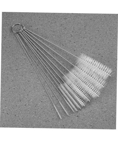 Solustre 10-Piece Metal Straw & Pipe Cleaning Brush Set - Durable Hair & Industrial Brushes for Effective Cleaning - Buy Online on GoSupps.com