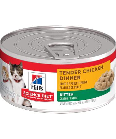 Hill's Science Diet Kitten Dry and Canned Cat Food Bundle | Chicken Recipe Dry Food (7 lb) + Tender Chicken Dinner Wet Food (24 Pack) Dry Cat Food + Wet cat Food 3.17 kg (Pack of 1) - Buy Online on GoSupps.com
