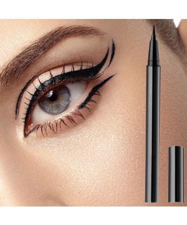 Waterproof Eyeliner Liquid Waterproof Eyeliner Liquid - Long-Lasting Eyeliner Pencil Liquid Eye Liner for Women Girls and Makeup Artists Uaxiu Black (Cotton Head) - Buy Online on GoSupps.com