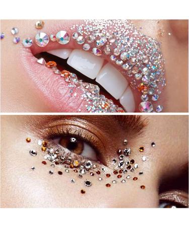 Buy 6 Sheets Self-Adhesive Face Gems - Rhinestones & Stickers for Makeup Halloween Party & Body Decor - Buy Online on GoSupps.com