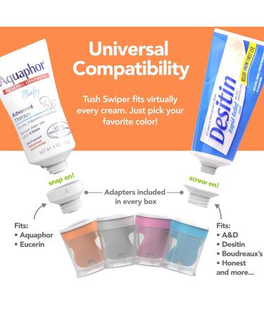 Eli & Ali Tush Swiper - Mess-Free Diaper Rash Cream Applicator - Universal Fit - Blue 2 Pack - Buy Online on GoSupps.com