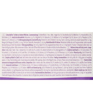 Mjamjam Premium Grain-Free Wet Cat Food - Tasty Turkey & Carrots (6 x 200g) - Extra Meat 6-Pack - Buy Online on GoSupps.com
