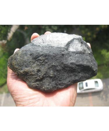 1.52lb Rare Natural Black Tourmaline Quartz Crystal Specimens K707 ningxiao