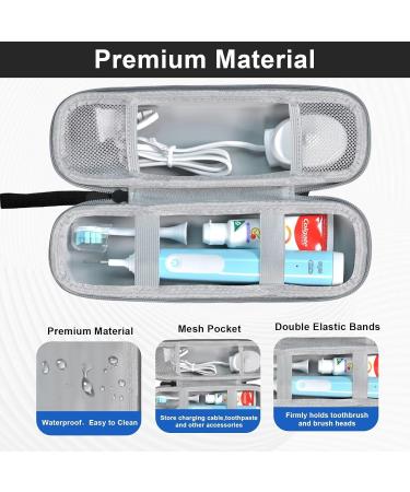 Travel Case for Oral-B & Philips Sonicare Electric Toothbrushes | Portable Protective Storage - Black - Buy Online on GoSupps.com