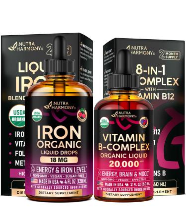 NUTRAHARMONY Liquid Iron & Vitamin B-Complex Drops