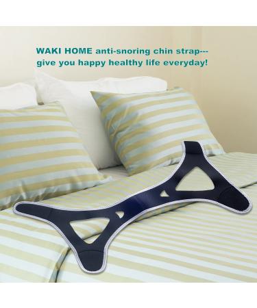 Anti-Snoring CPAP Chin Strap - Stop Snoring Instantly - Adjustable Velcro - Comfortable Breathable Fabric - Grey - Buy Online on GoSupps.com