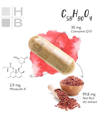 Buy RED RICE & COENZYME Q10 - 60 Capsules | Fermented Red Rice with VITAMIN Q | Premium Italian Supplement - Buy Online on GoSupps.com