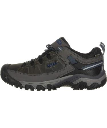 KEEN Men's Targhee 3 Low Waterproof Hiking Shoes - Size 13 Steel Grey/Captains Blue - Buy Online on GoSupps.com