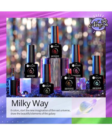UR SUGAR 9D Cat Magnet Eye Gel Polish Set - 6 Colors Glitter Phantom Chameleon Magnetic Varnish | Soak Off UV Gel, Black Base Needed - Buy Online on GoSupps.com