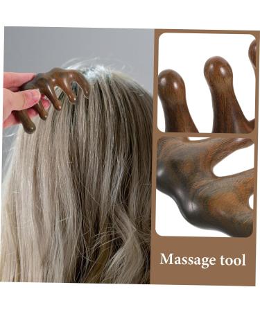 Buy Marmerdo Sandalwood Comb - Wide Dentures Pocket Comb & Gua Sha Kamm for Scalp Massage | Creative Massage Tools & Large Tooth Wooden Comb - Buy Online on GoSupps.com