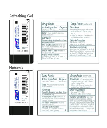 PURELL Advanced Hand Sanitizer Variety Pack - 1 fl oz Travel Size Bottles (Pack of 36) - Naturals and Refreshing Gel with Jelly WRAP Carrier - Buy Online on GoSupps.com