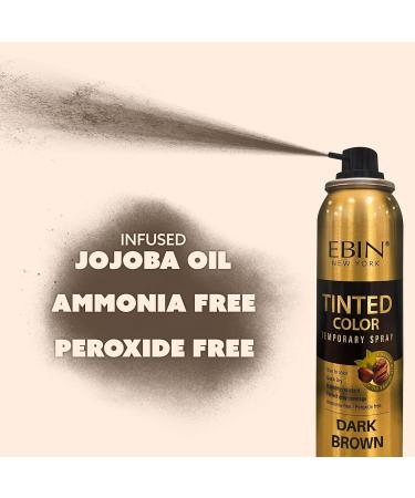 Tinted Color Temporary Hair Color Spray - 3.38oz Natural Black Perfect Gray Coverage Root Touch Up Quick Dry Humidity-Resistant & Jojoba Oil for Moisture - Buy Online on GoSupps.com