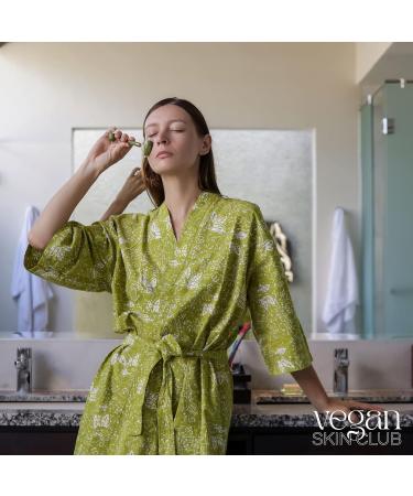 Vegan Skin Club Facial Scooter Jade Roller | Anti-Aging Face Massage Roller | Natural Skin & Eye Care Tool - Buy Online on GoSupps.com