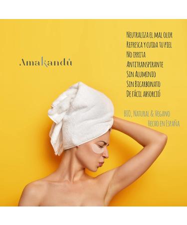  Amakandu Organic Vegan Solid Deodorant 50 ml Antiperspirant Fresh Skin Eliminates Odors Long Lasting Cosmetics Aluminium Free Chemical Free Pleasant Aroma Citronella Roses Amakandu - Buy Online on GoSupps.com