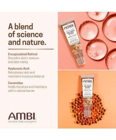Ambi Even & Clear Fade Serum Hyperpigmentation Treatment Hydroquinone-free Dark Spot Corrector Results In As Little As 4 Weeks Retinol Hyaluronic Acid Niacinamide Ceramides 1 Fl Oz - Buy Online on GoSupps.com
