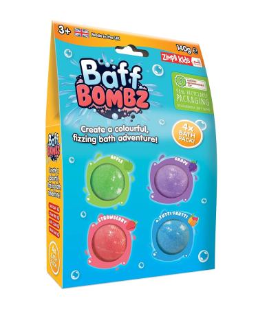 Zimpli Kids Bath Bombs - Children's Baff Fizzers Gift Set | Gentle, Skin Safe, Biodegradable - Buy Online on GoSupps.com