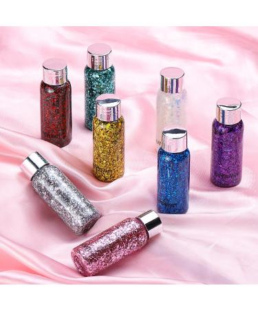 TEOYALL Holographic White Face Glitter - Long Lasting Chunky Sequins for Body Face & Hair Makeup - International Shipping Available - Buy Online on GoSupps.com