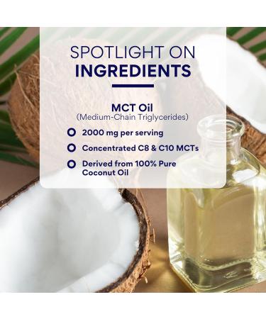 Research Verified 100% MCT Oil - 2 Fl. Oz. - 1 Bottle - Vegan Friendly - Buy Online on GoSupps.com