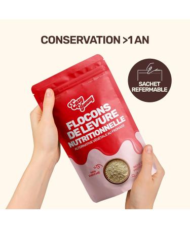 EASY YUMMY Flocons Nooch (300 g) levure nutritionnelle non enrichie 100% v g talienne sans additifs - Buy Online on GoSupps.com