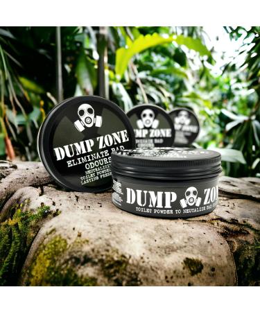 DUMP ZONE Toilet Freshening Powder Natural Ingredients Lemon Scent 2 x 100gm - Buy Online on GoSupps.com