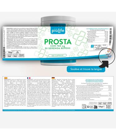 Saw Palmetto Prostate et Confort Urinaire Palmier Nain G lules 700mg par dose Pi Life 2/Jour Avec Pygeum Africanum et Myrtille Antioxydant 180 G lules Health Man 180 unit (Lot de 1) - Buy Online on GoSupps.com