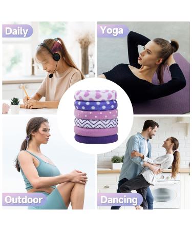 48 Pcs Seamless Nylon Elastic Hair Ties for Girls - Cute Fabric Ponytail Holders in 48 Colors with Prints - No Damage Hair Accessories for Women - Buy Online on GoSupps.com