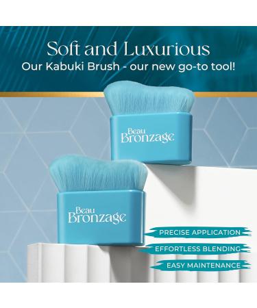Beau Bronzage - Body Blending Kabuki Brush - Soft and Luxurious Tanning Brush - For Precise Tanning on Smaller Hard-to-Perfect Areas - Hands Feet Face and Neck - Buy Online on GoSupps.com