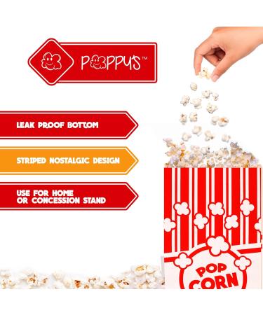 Grehge opcorn Bags - 25 2oz Concession-Grade Bags Popcorn Machine Accessories for Popcorn Bars Movie Nights Concessions 25 Pack - Buy Online on GoSupps.com