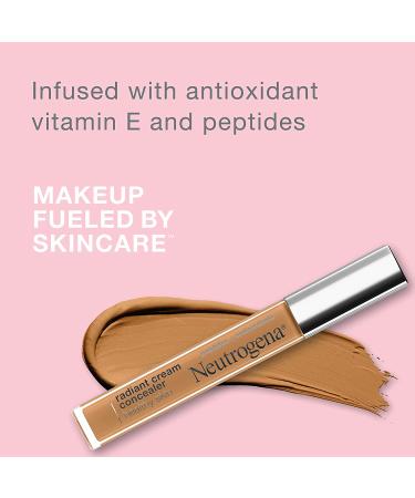 Neutrogena Healthy Skin Radiant Brightening Cream Concealer | Lightweight Perfecting Concealer | Bisque Light/Medium 02 | Non-Comedogenic Formula | 0.24 oz - Buy Online on GoSupps.com
